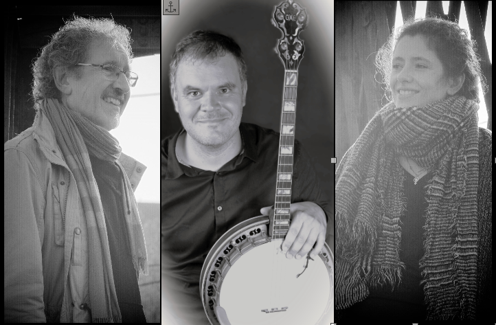 Farem Tot Petar : Jean-Jacques Le Creurer à l'accordéon diatonique et violon ; Olivier Sulpice au banjo ; Louise Le Creurer au chant et violon ;